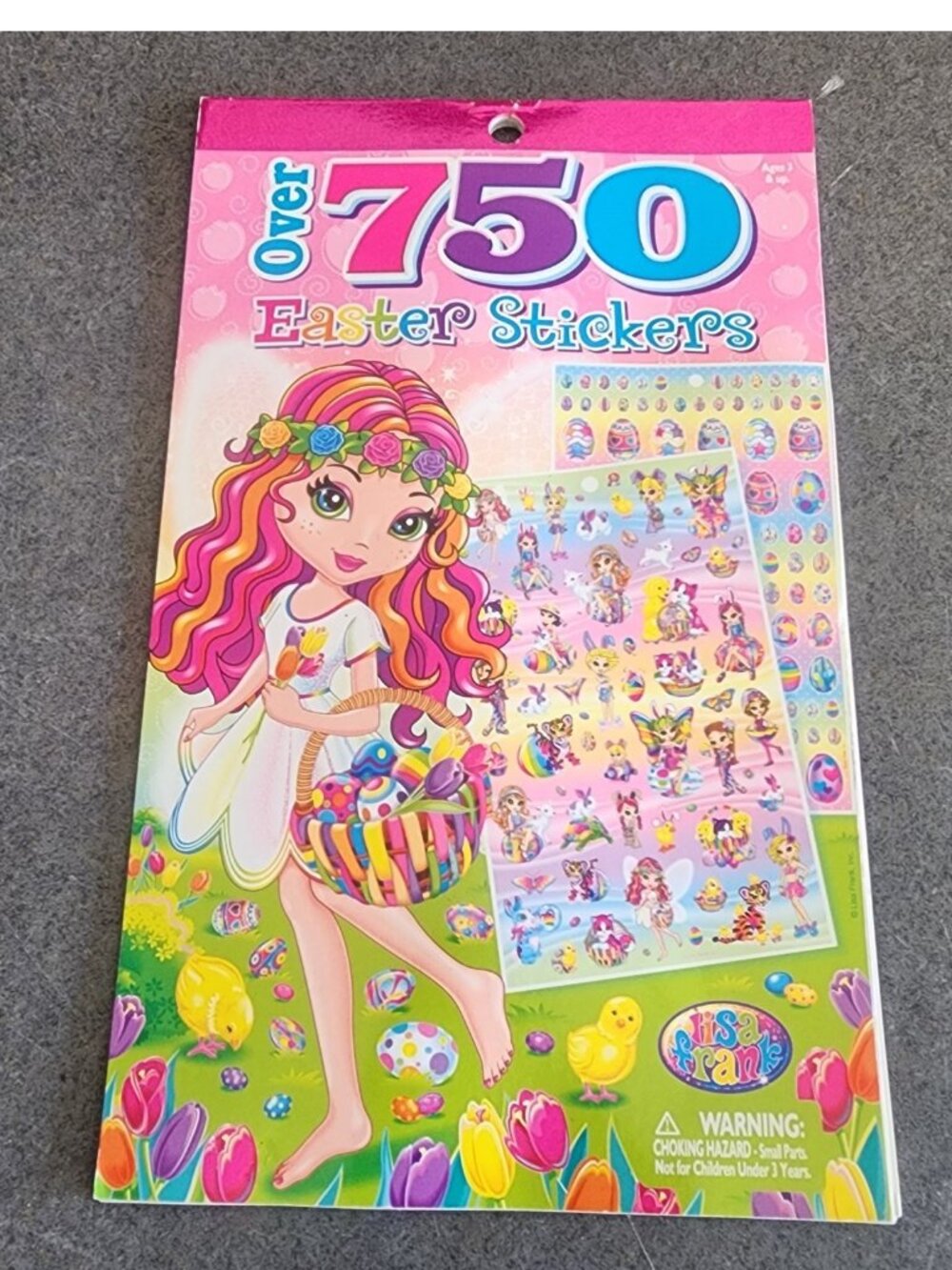 Vintage Lisa Frank Easter Sticker Book Over 750 Stickers Y2K